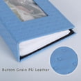 thumbnail image 4 of Álbum de fotos RECUTMS, 16 x 13 x 6 cm, piel sintética, 100 bolsillos, azul, 4 of 6