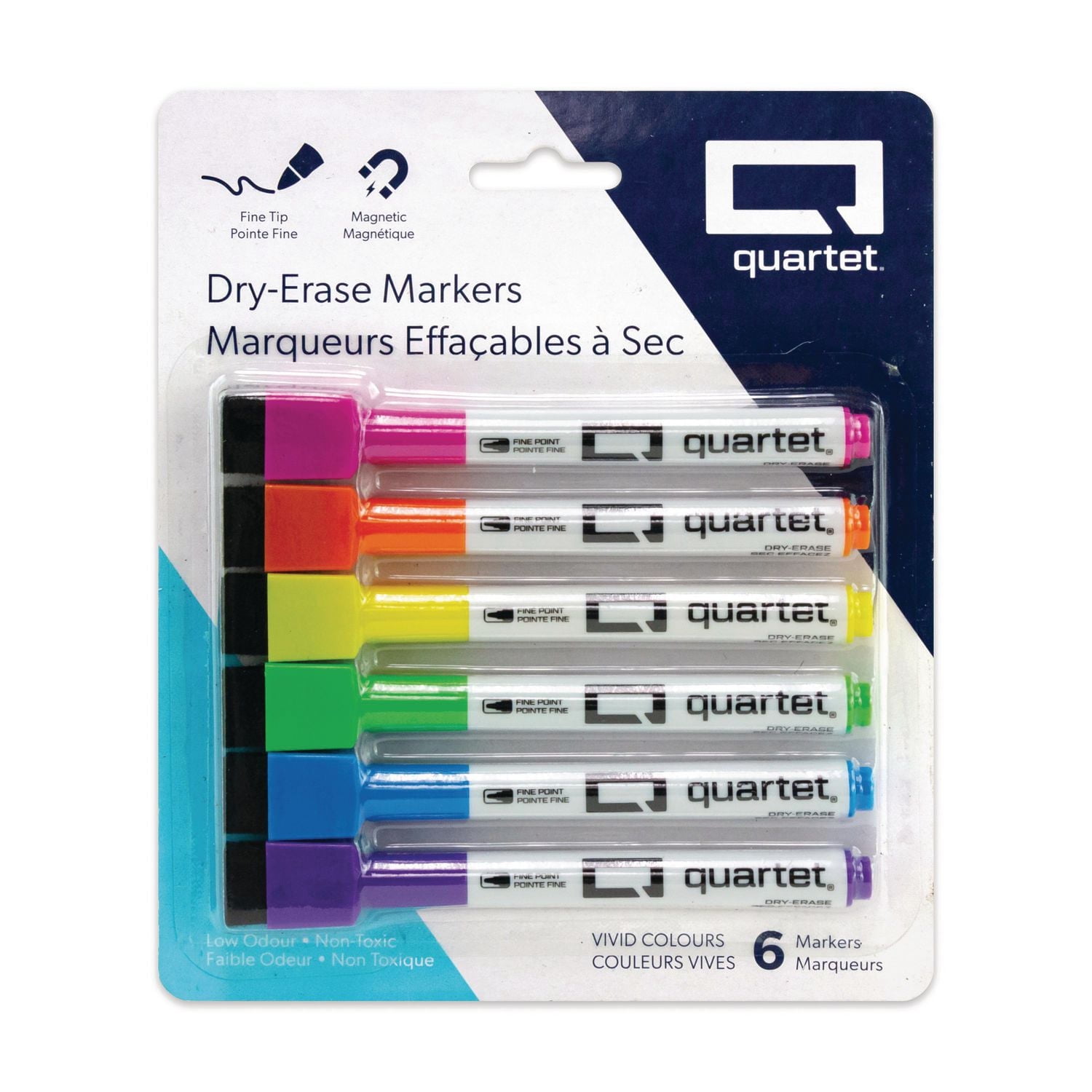 Mini feutres effaçables à sec magnetiques réinscriptible Quartet