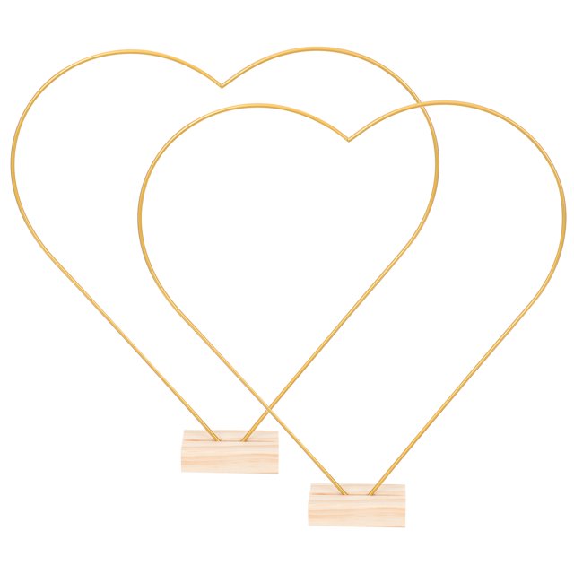 1 juego de aros metálicos multifuncionales con forma de corazón, aros para coronas, atrapasueños y flores.