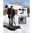thumbnail image 3 of KFFKFF 18-Inch Wide Plastic Snow Shovel with D-Shaped Handles, Non-Slip Grip, Lightweight Design for Efficient Snow Removal in Driveways, Gardens, Cars, and Camping, 3 of 9