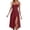 Red, variant on Wdgfv Summer Dresses for Women V Neck Low Back Tie Detail Casual Dress Comfortable Everyday Wear for Spring Summer Fall Seasons