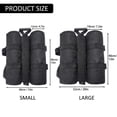 thumbnail image 3 of ZPAQI Canopy Weights Sand Bags for Instants Outdoor Sun-Shelter Canopy Patio Umbrella, 3 of 14