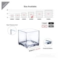 thumbnail image 2 of WGV Cube Glass Vase Bulk, Candle Holder, 6"x6"x6", Clear Floral Accent Container Planter Terrarium Storage for Wedding Party Ceremony Event Office Home Decor, 6 Pieces, 2 of 8