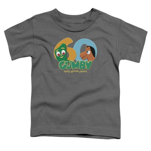 Gumby 60Th S/S Toddler T-Shirt Charcoal