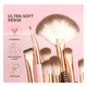 thumbnail image 2 of Set de 15 brochas de maquillaje Malubero, Rosa, 2 of 5