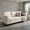 White, variant on Resenkos Upholstered Teddy Velvet 3-Seat Sofa with Comfy Back Pillows-Gray