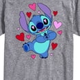 thumbnail image 3 of Lilo & Stitch - Heart Eyes Stitch - Men's Short Sleeve Graphic T-Shirt, 3 of 5