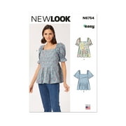 New Look Sewing Pattern 6754 - Misses' Top With Sleeve Variations, Size: A (8-10-12-14-16-18)