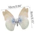 thumbnail image 3 of Moocorvic 3D Butterfly Hair Clips Gold Metal Moving Butterfly Hair Barrettes Hair Clamps Pins Claw Clips Cute Butterfly Hair Accessories for Women and Girls,, 3 of 4