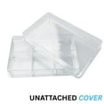 thumbnail image 3 of ToolUSA (2 Pack) Clear Plastic 6-Grid Small Storage Box | 3" x 2" x 1/2" (7.6 cm x 5.1 cm x 1.3 cm) | Ideal for Beads, Jewelry & Small Items, 3 of 6