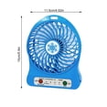 thumbnail image 2 of Mini ventilador recargable USB Ventilador eléctrico de plástico de escritorio portátil al aire libre interior con luz LED Noticed HA5689-04B, 2 of 6