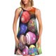 thumbnail image 1 of Balery Easter Eggs1 Vestidos de verano para mujer con estampado: vestido holgado sin mangas, vestido playero informal y cómodo para días calurosos., 1 of 7
