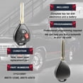 thumbnail image 4 of KeylessOption replacement for Toyota RAV4, Yaris and Scion xB 89070-12380, 89070-42670 3-button Remote Key Fob, 2 pack, 4 of 5