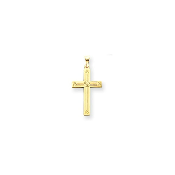 14k Cross Pendant in 14k Yellow Gold