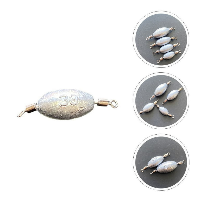 10Pcs Fishing Lead Weights Portable Lead Sinkers Fishing Lead Sinkers Tools  