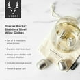 thumbnail image 4 of Viski Glacier Rocks for Cocktails, Whiskey, Bourbon, Vodka, Gin, Set of 4, 4 of 5