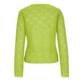 thumbnail image 5 of Fengactive Womens Lace Long Sleeve Boat Neck Tops Sheer Blouse See Through Shirt Mesh Top, 5 of 9