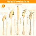 thumbnail image 2 of 20 Pcs Flower Pattern Silverware Set Stainless Steel Flatware Set Including Fork Spoon and Knife Vintage Cutlery Set Mirror Polished Utensil Set for Kitchen Dishwasher Safe Service for 4, 2 of 9