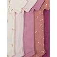 thumbnail image 5 of Little Star 100% Organic Cotton 5 Pack Baby Girl Bodysuit, 5 of 21