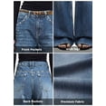 thumbnail image 7 of EMMIOL Women's Mid-High Waist Y2K Baggy Wide Leg Jeans Vintage Washed Denim Pants with Rivet Detail & Pockets 2026 Trendy Streetwear, 7 of 7