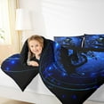 thumbnail image 4 of Feelyou Dirt Bike Sport Bedding Comforter Set for Kids, Neon Navy Abstract Twin Comforter Sets, Modern Motorcycle Lover Reversible Bedding Set, Super Cozy Room Decor, 2pcs, 4 of 8