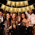 thumbnail image 3 of Banderín de cumpleaños Pretyps dorado con purpurina para decoración de fiestas, 3 of 8