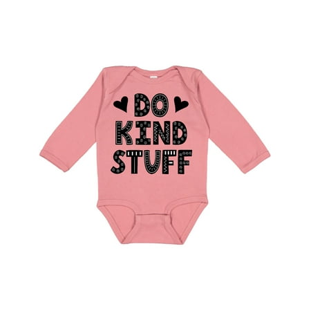 

Inktastic Do Kind Stuff Inspirational Quote Gift Baby Girl Long Sleeve Bodysuit