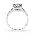 thumbnail image 5 of Blue Jewel Princess Cut Excellent 2.42 Ct Diamond Ring For Women's - 14K White Gold Plated Solitaire Rings - Solitaire Engagement Wedding Prong Set Rings for Women's - Anniversary Gift For Women's, 5 of 11