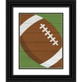 thumbnail image 1 of Robinson, Tamara 15x18 Black Ornate Wood Framed with Double Matting Museum Art Print Titled - Football II, 1 of 4