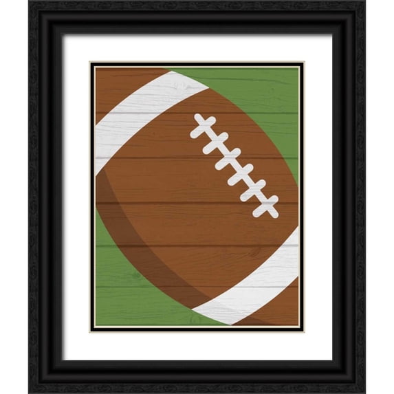 Robinson, Tamara 15x18 Black Ornate Wood Framed with Double Matting Museum Art Print Titled - Football II