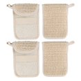 thumbnail image 3 of Bar Soap Pouch Exfoliating Mesh Soap Bag for Shower Bath Natural Cotton Linen Holder for Body Face Washing, 3 of 5