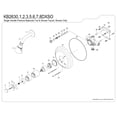 thumbnail image 3 of Kingston Brass KB2637DXSO Concord Single-Handle Pressure Balanced Shower Faucet, Brushed Brass, 3 of 4