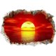 thumbnail image 4 of Pintura de paisaje de puesta de sol 3d vívida, pegatinas de pared para sala de estar, dormitorio, decoración del hogar, Mural de arte moderno, pintura de naturaleza muerta - -, 4 of 4