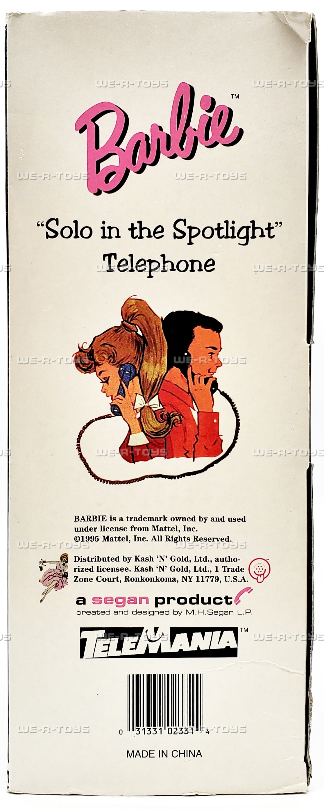 Barbie Doll Solo in the Spotlight Telephone 1995 Segan Telemania