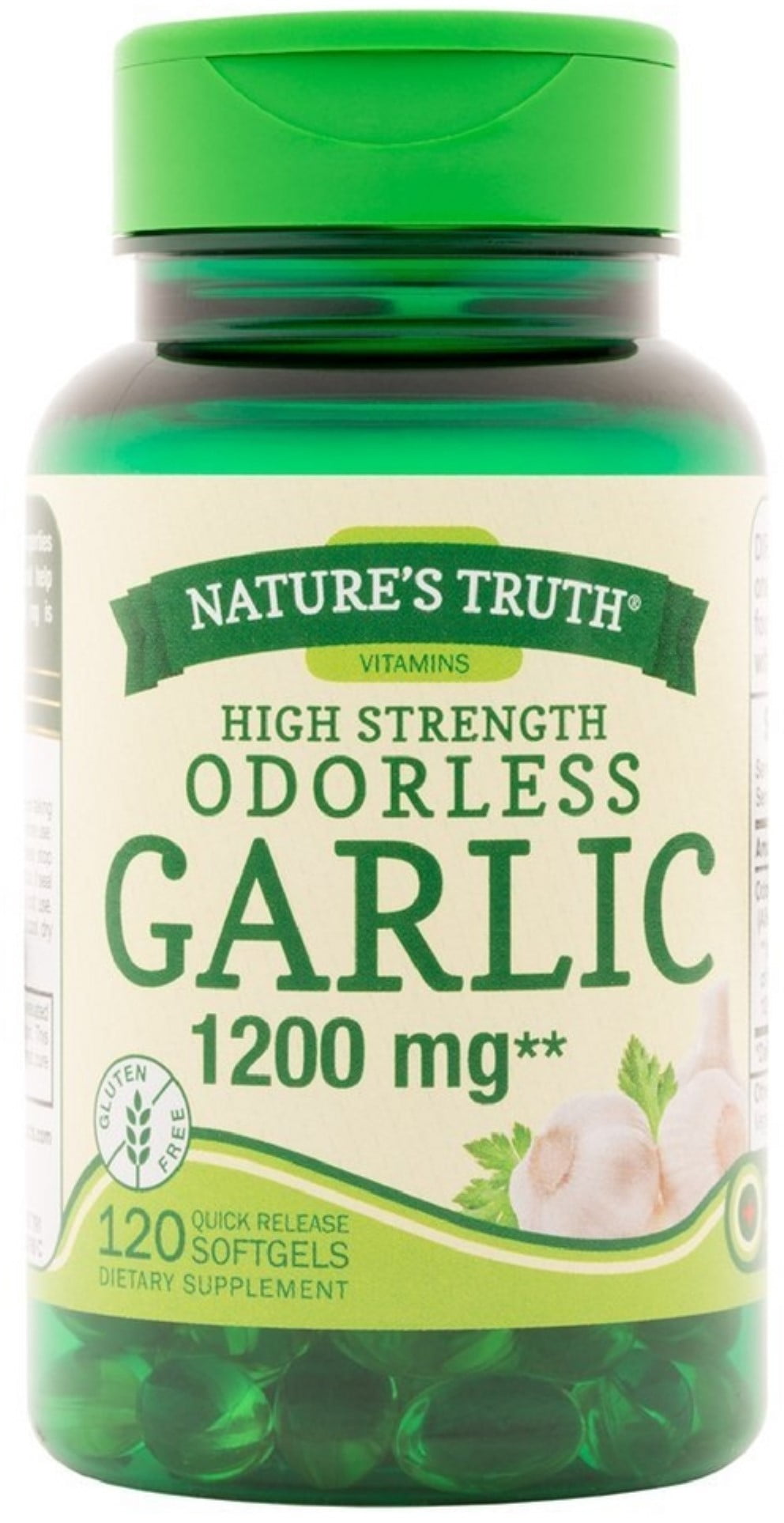 Nature's Truth Garlic 1200 mg Odorless Supplements 120 ea (Pack of 2)