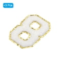 thumbnail image 3 of Chenille Number 8 Patches 4-1/2 Inch Height Iron on Number Patches Golden Glitter for Clothing Pack of 3(White), 3 of 6