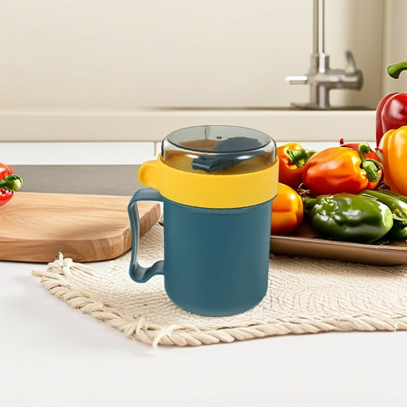 OUNONA 2pcs Microwavable Soup Cup with Lid Soup Mug Soup Bowl Japanese Soup To Go Container Cereal Cup With Cover and Scoop for Soups Noodles Hot Cereal