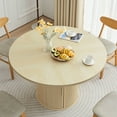 thumbnail image 5 of Wirrytor Round Dining Room Table with Storage, Modern Round Table for 4, Kitchen table with 2-Layer Storage Shelves, Circle Dining Table,Natural, 5 of 10