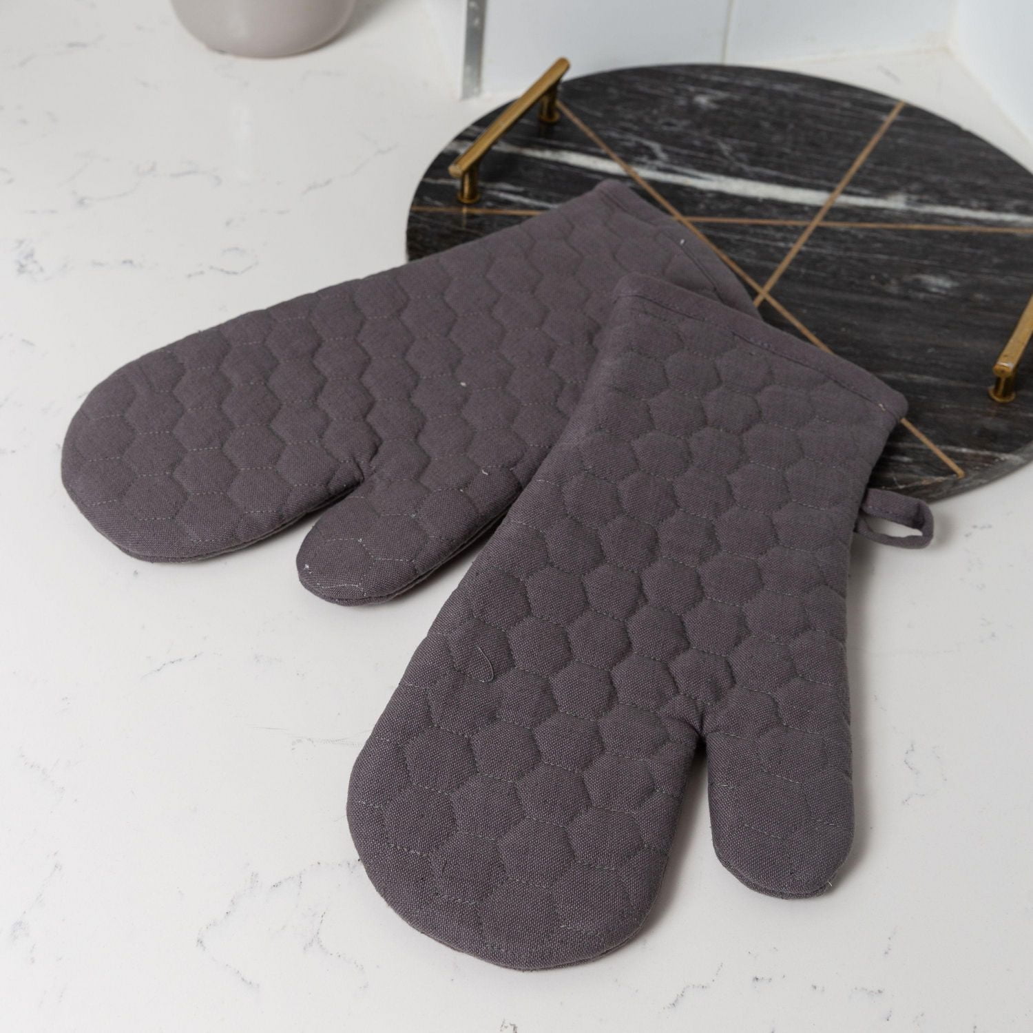 Fabstyles Fouta Cotton Oven Mitt Set of 2