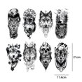 thumbnail image 2 of Tatuajes falsos desechables Tatuajes de hombro impermeables realistas para la mano del cuerpo de la cara, 2 of 9