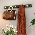 thumbnail image 2 of nipocaio 1 Piece Coat Rack, Bamboo Wall Mounted Coat Rack with 5 Hooks for Coats Jackets (Green), 2 of 3