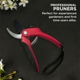 thumbnail image 3 of Nevlers 8 in. Red Heavy Duty Bypass Garden Pruning Shears, 3 of 9