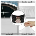 thumbnail image 6 of Uorisanigo Car Hood Cover Protection Stretchable Polyester Merry Christmas Cat Car Hood Wrap Blankets Heat-Resistant Hoods Cover for Cars, Trucks, SUV, or Van Decorations, 6 of 7
