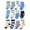 F3-Sky Blue, variant on CAUYDY Kids Boys Floor Socks 12PC Set Children's Grip Crew Socks Mid Cut Fall Winter Spring Gift for Child Sizes 5-7 Years