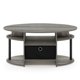 thumbnail image 4 of Mesa de café Furinno Jaya ovalada de roble francés gris/negro/negro, 4 of 6