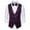 Purple, variant on Kureaily Mens Vest Formal/Leisure V-neck Shiny Waistcoat Cravat Set Prom Party
