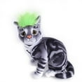 thumbnail image 3 of Xihbxyly Babero de Halloween para Mascotas, Toalla de Saliva para Perros a La Moda, Diseño de Peluca, Tela Suave y Cómoda, Cuello Ajustable, Apto para Gatos y Perros Pequeños, Accesorio para Fotos, F, 3 of 3