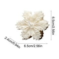 thumbnail image 2 of Bwiyojiz Home Decor Winter Aroma Candle Ambiance Sensation Snowflake Wholesale Christmas Modeling Small Gift, Gifts for Women, White, 2 of 7