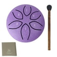 thumbnail image 4 of Tambor de lengüeta de acero de 7,6 cm y 6 notas, tambor handpan (morado), 4 of 8