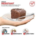 Stock Your Home 6Inch AIF4 Clear Plastic Dessert Plates Flexible